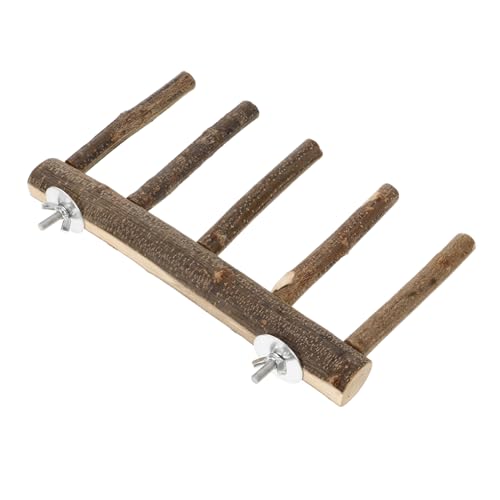 BESTonZON Natürliche Holz Vogelstange für Käfig Papageien Sitzstangen Kletterstand Fest Installierbar Geeignet für Wellensittiche Nymphensittiche und Andere Ziervögel BESTonZON Natürliche Holz Vogelstange für Käfig Papageien Sitzstangen Kletterstand Fest Installierbar Geeignet für Wellensittiche Nymphensittiche und Andere Ziervögel von BESTonZON