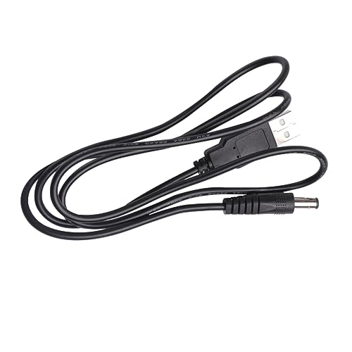 BESTonZON 1m USB Zu Dc Stromkabel Schwarz Universelles Und Verbindungskabel Für Kleine Elektronische Geräte Kompatibel Mit Powerbank Und USB-netzadapter von BESTonZON
