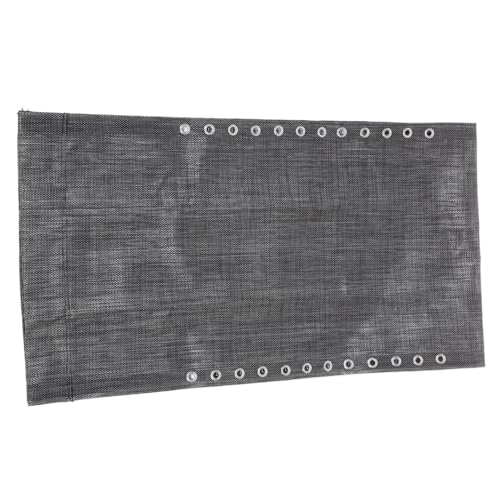 BESTonZON Outdoor Camping Stuhl Ersatzstoff mit Seilset Wetterfester Liegestuhlbezug für Balkon Faltbarer Gartenstuhl Leicht Strapazierfähig Einfach zu Montieren Schwarz von BESTonZON