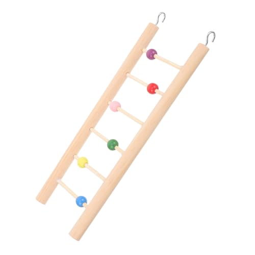 BESTonZON Papageien Kletterleiter Holzspielzeug Stufige Trainingsleiter für Wellensittiche Nymphensittiche Vogelkäfig Zubehör Sitzstange Vogelspielzeug für Haustierpflege und Aktivität BESTonZON Papageien Kletterleiter Holzspielzeug Stufige Trainingsleiter für Wellensittiche Nymphensittiche Vogelkäfig Zubehör Sitzstange Vogelspielzeug für Haustierpflege und Aktivität von BESTonZON