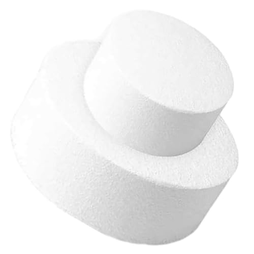 BESTonZON 2stücke Runde Schaumkuchen Dummies Für Dekorationsübungen Leichtes Schaumstoff Für Geburtstagsfeiern Hochzeiten Und Kreative Bastelprojekte von BESTonZON