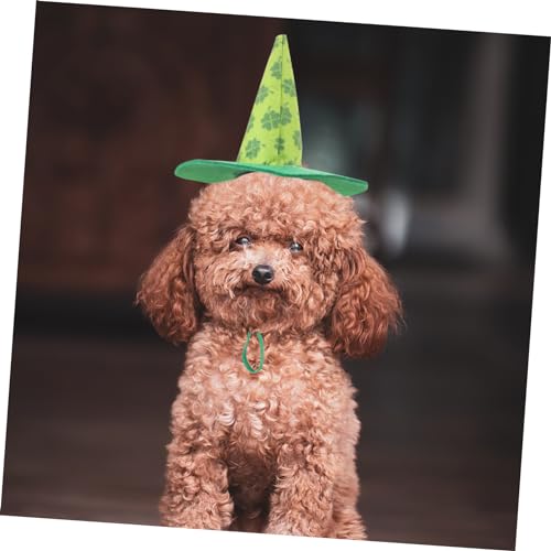BESTonZON Patrick's Day Haustierhut Verstellbar Leichter Hundemütze Kleine Hunde Katzen Kostüm Zubehör Festliches Fotoaccessoire von BESTonZON