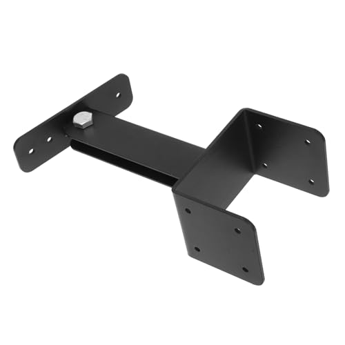 BESTonZON Pergola Aus Edelstahl Dacherhöhungshalterungen Dachunterstützung Pergola-Hardware Dachstützhalterung Vordere Türhalterung Pergola-Teile Baldachin Halterung Rostfreier Stahl Black von BESTonZON