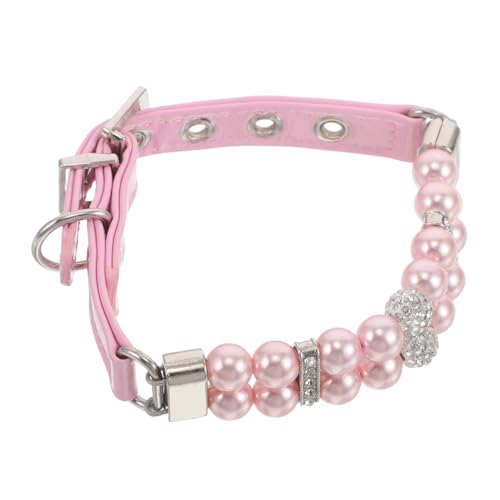 BESTonZON Perlenhalsband Für Hunde Aus Robustem Stahlseil Mit Eleganten Perlenverzierungen Für Kleine Hunde Und Katzen Für Täglichen Gebrauch Oder Besondere Anlässe BESTonZON Perlenhalsband Für Hunde Aus Robustem Stahlseil Mit Eleganten Perlenverzierungen Für Kleine Hunde Und Katzen Für Täglichen Gebrauch Oder Besondere Anlässe von BESTonZON
