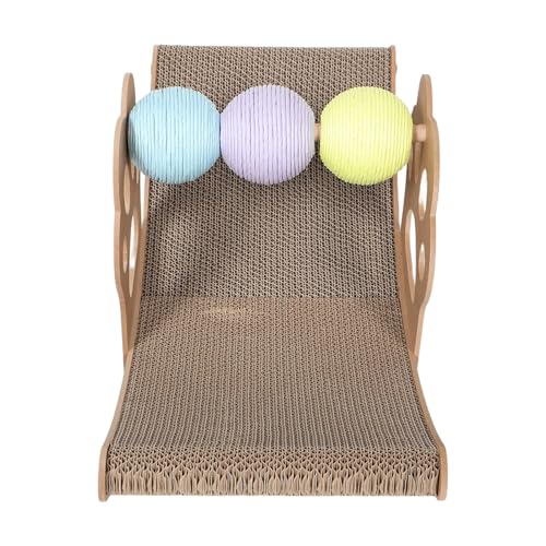 BESTonZON Pet Boot Förmiges Schwingbett mit Bunten Bällen All Season Katzenkratzmatte für Entspannendes und Kratzen für Kätzchen und Kleine Katzen BESTonZON Pet Boot Förmiges Schwingbett mit Bunten Bällen All Season Katzenkratzmatte für Entspannendes und Kratzen für Kätzchen und Kleine Katzen von BESTonZON