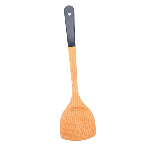 BESTonZON Pfannenwender Aus Buche Holzspatel Pfannenwender Aus Holz Kochspatel Reislöffel Aus Holz Pfannenwender Rühren Zuckerguss-spatel Spritzer Mischen Flaches Holz Tragbar Pizza Plastik von BESTonZON