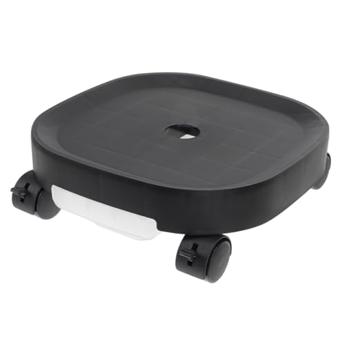 BESTonZON Pflanzenständer mit Rädern rollender Pflanzgefäßboden Tablett auf Rädern Topfrollen Pflanzgefäßeinsätze für große Töpfe Blumentopfstand rollender Pflanzer pp Black von BESTonZON