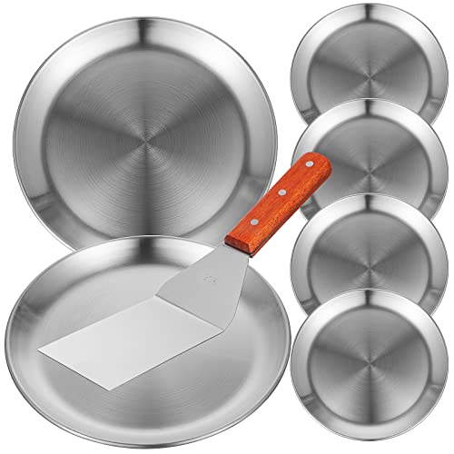 BESTonZON 6stücke Teiliges -pizzableche Runde Antihaft-pizza-pfannen Für Ofen Hitzebeständig Pizzaschaufel Backen Und Servieren Von Pizza Salat Und Desserts von BESTonZON