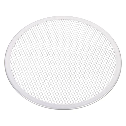 BESTonZON Pizzapfannennetz Pizzateller Für Die Küche Pizzapfanne 12 Zoll Pizzapfanne Aus Metall Pizzagitter Aus Metall Pizza-pfanne Pizza-Bildschirm Aluminium Gegrilltes Netz Mit Löchern von BESTonZON