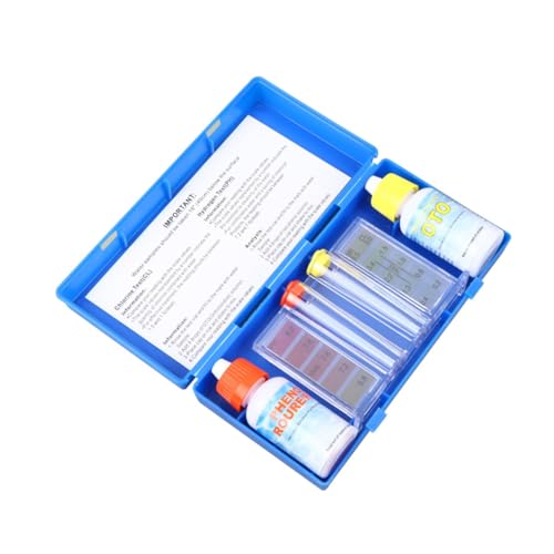 BESTonZON Pool Wasser Testset Teilig Spa Chemie Testlösung Ph Messung Restchlor Schnelltest für Schwimmbad Wasserqualität Prüfung Spa und Poolgebrauch von BESTonZON