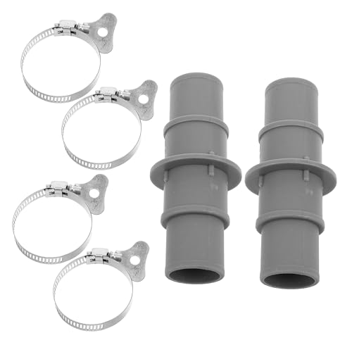 BESTonZON Poolschlauch Adapter mit Griffklemmen Universeller Vakuumschlauchverbinder für Oberirdische Pools Filtersysteme und Poolreinigung Einfache Installation Auslaufsicher Vielseitig BESTonZON Poolschlauch Adapter mit Griffklemmen Universeller Vakuumschlauchverbinder für Oberirdische Pools Filtersysteme und Poolreinigung Einfache Installation Auslaufsicher Vielseitig von BESTonZON