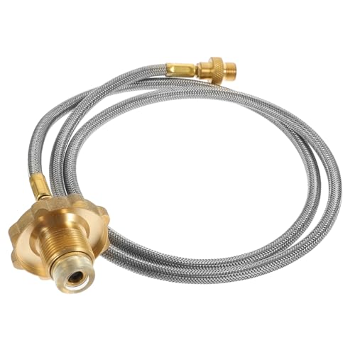 BESTonZON Propangas Schlauchverlängerung Metallgeflecht Adapter Gasflaschen Outdoor Camping Gaskocher Heizgerät Zubehör BESTonZON Propangas Schlauchverlängerung Metallgeflecht Adapter Gasflaschen Outdoor Camping Gaskocher Heizgerät Zubehör von BESTonZON