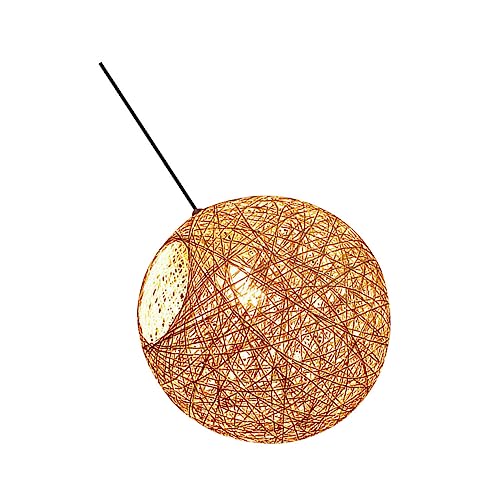 BESTonZON Rattan Leuchte Design Lampe für Wohnzimmer Boho Stil Decke Licht Bar Dekoration BESTonZON Rattan Leuchte Design Lampe für Wohnzimmer Boho Stil Decke Licht Bar Dekoration von BESTonZON