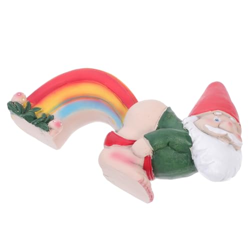 BESTonZON Regenbogen Furz Zwergstatue Halloween Mini Figur Regenbogen Gartenornamente Outdoor Pride Gartenzwerg Miniatur Rasenstatuen Halloween BESTonZON Regenbogen Furz Zwergstatue Halloween Mini Figur Regenbogen Gartenornamente Outdoor Pride Gartenzwerg Miniatur Rasenstatuen Halloween von BESTonZON