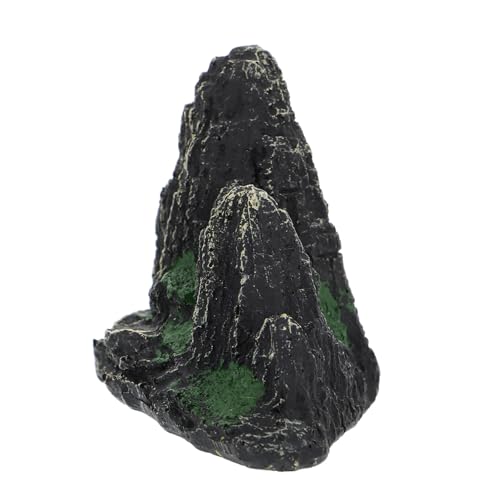 BESTonZON Resin Aquarium Rockery Ornament Fischbecken Deko Lebensechte Landschaft Fischversteck Wassersicher für Aquarium Teich und Fischbehälter von BESTonZON