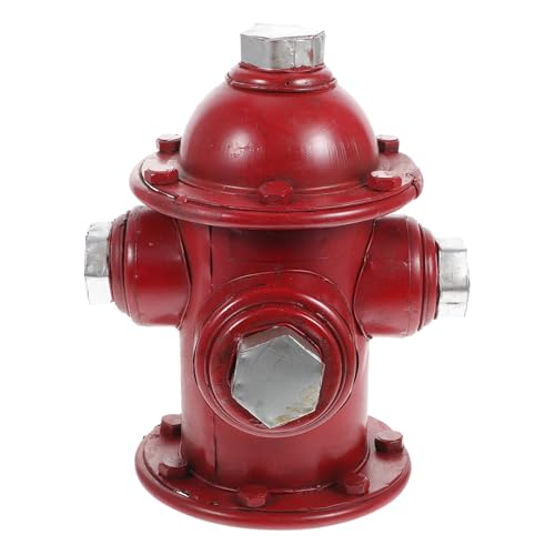 BESTonZON Retro Feuerhydrant Dekofigur aus Robustem Eisen Detailreich Gestaltet mit Antikem Design Wetterfest und Langlebig als Haus und Gartenschmuck oder für Feuerwehr Fans von BESTonZON