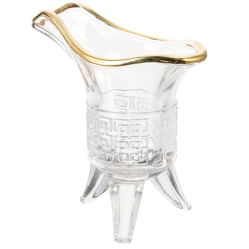 BESTonZON Retro Weinglas Aus Hochwertigem Glas Transparentes Multifunktionales Dekorationsglas Für Zuhause Partys Und Antikes Design Mit Stilvollem Look von BESTonZON