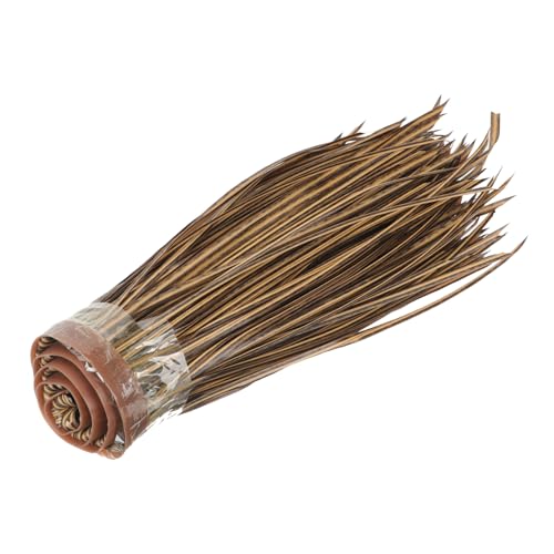 BESTonZON Rolle Simuliertes Strohdach Strohdach Material Für Künstliches Strohdach Synthetisches Strohdach Strohgras Kunststroh Braunes Heu Kunststrohdach Imitation Stroh von BESTonZON