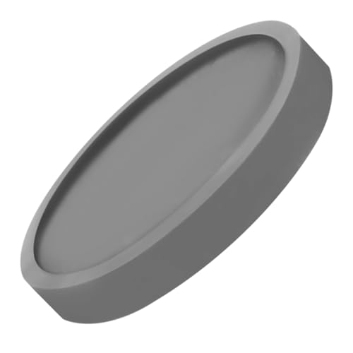 BESTonZON Runder Pflanzuntersetzer aus Robustem Kunststoff Wasserfester Blumentopf Tropfteller Wiederverwendbar Pflanzenschale für Zimmerpflanzen und Bonsai Innen Ø Grauer Look von BESTonZON