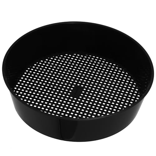 BESTonZON Rundes Gartensieb aus Kunststoff Effektives Bodensieb für Erde Kies und Sand Benutzerfreundliches Sieb für Gartenerde Vielseitiges Sieb Tool zur Schnellen Filterung von Steinen von BESTonZON