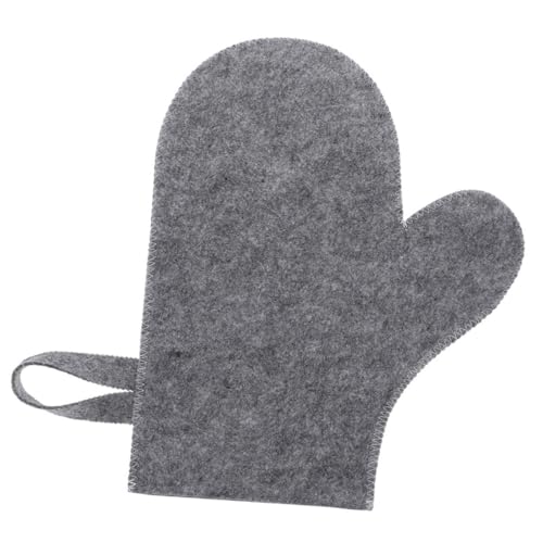 BESTonZON Saunahandschuh Filz Sauna Handschuh Hitzeschutz Atmungsaktiv Komfortabel Für Damen Herren Spa Badespaß Saunazubehör von BESTonZON