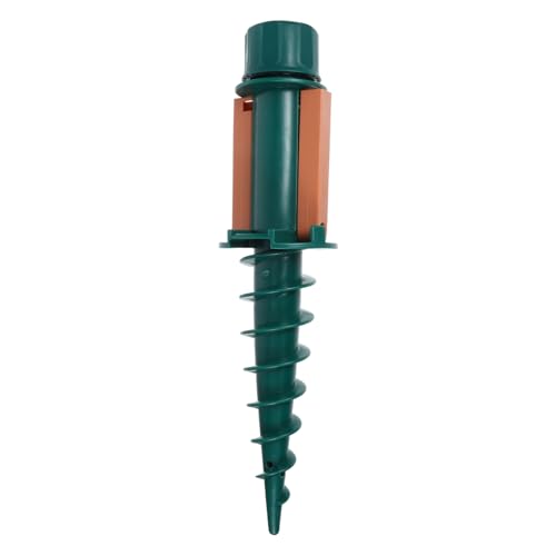 BESTonZON Schirmständer Erdspieß für Sonnenschirme Stabiler Bodenanker für Strand und Gartenmarkisen Installieren Grün Vielseitig Einsetzbar Windfest für Outdoor Aktivitäten von BESTonZON