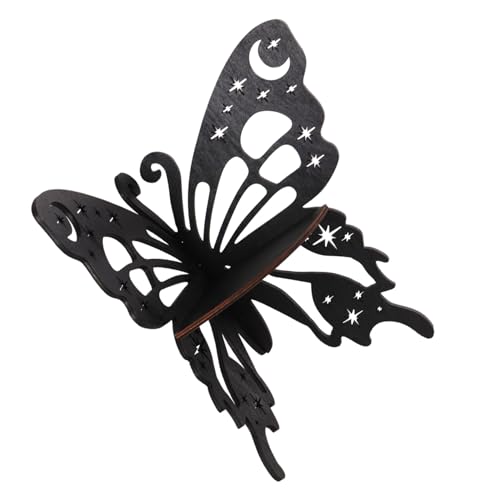 BESTonZON Schmetterling Wandregal Eckregal Wandmontage Kristall Display Regal Wandaufbewahrung für Schlafzimmer Arbeitszimmer Küche Badezimmer Dekorativ und Praktisch von BESTonZON
