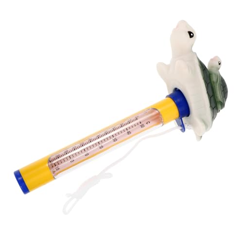 BESTonZON Schwimmendes Poolthermometer Schildkrötenform Wasserdichtes Wasserthermometer für Innen Außen Genaues Temperaturmessgerät für Schwimmbäder Fischbecken Badewannen Anzeige in von BESTonZON