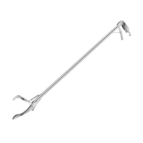 BESTonZON Selbstsichernde Schlangenzange Aus Edelstahl Langer Griff Haken Für Schlangenfang Rostfrei Und Langlebig Zum Greifen Von Schlangen Und Anderen Tieren von BESTonZON
