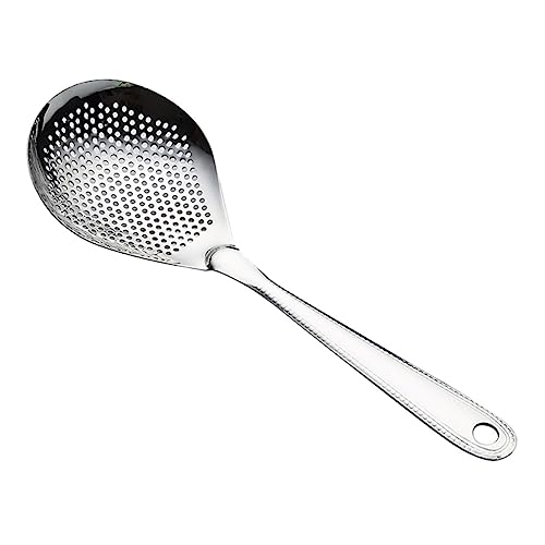 BESTonZON Sieb Aus Edelstahl Bratlöffel Kochen Rühren Braten Skimmer Suppenabschäumer Löffelsieb Mit Griff Frittieren ?er Topf Filter L?ffel Edelstahl Skimmer Wok Rostfreier Stahl Metall von BESTonZON