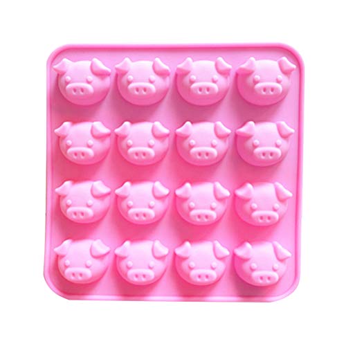 BESTONZON Silikon Ausstechformen Schwein Form f¨¹r Fondant Eis Kuchen Pudding Schokolade Gelee Candy Seife (Rosa) von BESTonZON