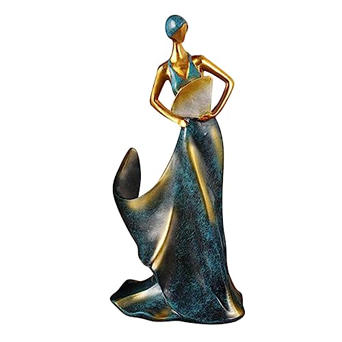 BESTonZON Weinflaschenhalter Mit Dame-Statue Aus Harz Weinregal Für Zuhause Weinpräsentationsständer Für Bar Und Küche Dekoration Für Esszimmer Und Party von BESTonZON