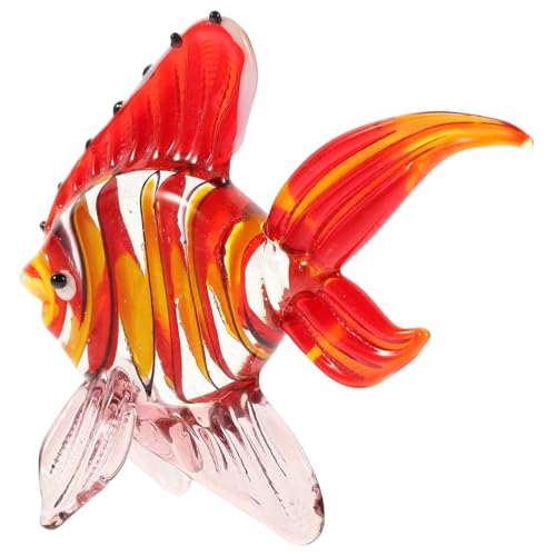 BESTonZON Stilvolle Glasfigur Fisch Deko Ornament für Wohnzimmer Tisch Tv Weinschrank Dekoration Handgefertigt Küstenstil Filigrane Verarbeitung Attraktives Wohnaccessoire BESTonZON Stilvolle Glasfigur Fisch Deko Ornament für Wohnzimmer Tisch Tv Weinschrank Dekoration Handgefertigt Küstenstil Filigrane Verarbeitung Attraktives Wohnaccessoire von BESTonZON
