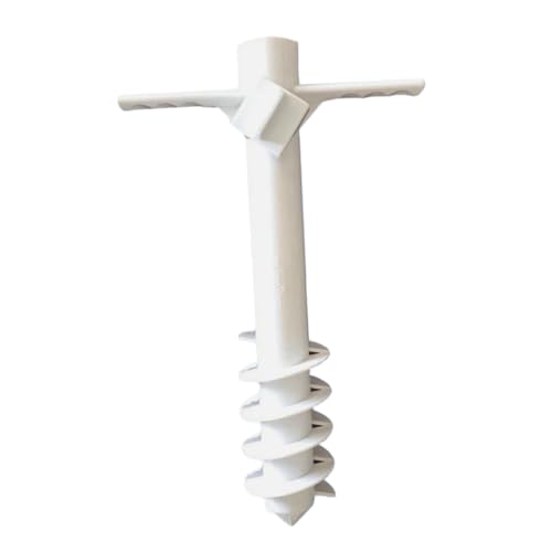 BESTonZON Strand Sonnenschirm Erdspieß Sandanker Pin Stabiler Sandbodenanker Ergonomisch Leichter Sonnenschirmfuß für Strand Garten Camping von BESTonZON