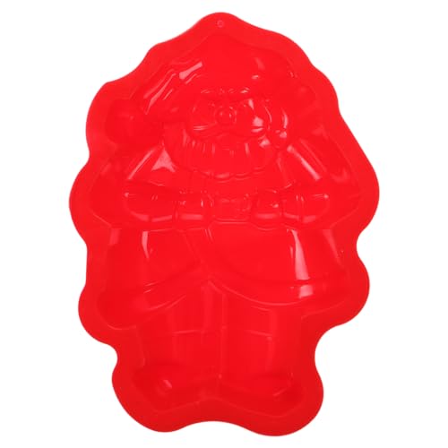 BESTonZON Süßigkeiten Formen Silikon Pudding Eiswürfelform Kuchenform Schokoladenform Weihnachtsmann (Zufällige Farbe) von BESTonZON