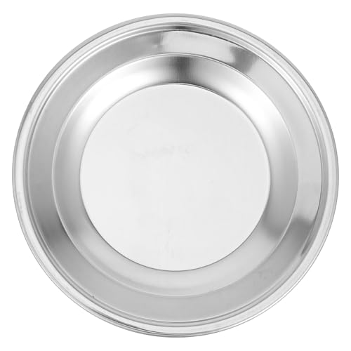 BESTonZON Teebeutel-Untersetzer Aus Edelstahl Rund Dekorativ Kaffee-Untertasse Teebeutelschale Teebeutelbehälter Aus Metall Teebeutelhalter Für Esstisch von BESTonZON