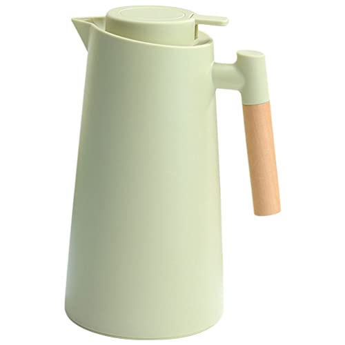 BESTonZON Teekessel Getränkespender Thermoskanne Isolierkanne mit Holzgriff Kaffeekanne Vakuum Wasserkrug Thermosflasche Trinkflasche für Tee Heißes Kaltes Getränke Grün 1000ML Reise BESTonZON Teekessel Getränkespender Thermoskanne Isolierkanne mit Holzgriff Kaffeekanne Vakuum Wasserkrug Thermosflasche Trinkflasche für Tee Heißes Kaltes Getränke Grün 1000ML Reise von BESTonZON
