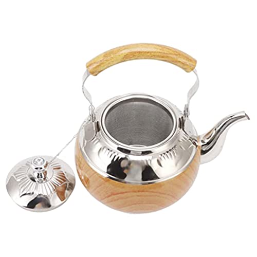 BESTonZON Eieruhr Zum Mitkochen Tischherd Tea Pot Edelstahl Kaffeetopf Restaurant Teestopf mit Metallkaffeekessel Kaffeehalter von BESTonZON