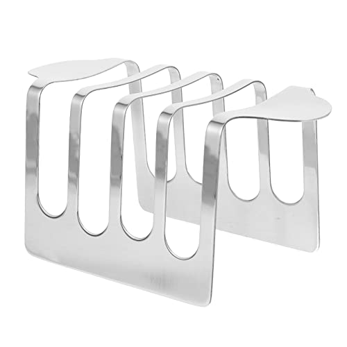 BESTonZON Toastständer Edelstahl 4 Scheiben Toastgestell Toast Rack Brothalter Toasthalter Brotregal Serviettenständer für Toast Esszimmer Kühlung Brot Hochzeit Geburtstag Weihnachten Party von BESTonZON