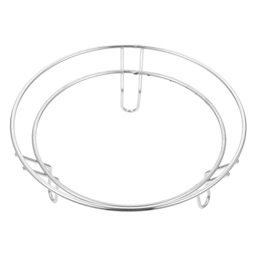 BESTonZON Topfgestell Aus Edelstahl Pfannenwender Hot-pot-untersetzer Wok-ring Topfständer Aus Edelstahl Topflappen Für Die Küche Wok-gestell Für Den Haushalt Tisch-wok-halter Topfregal von BESTonZON