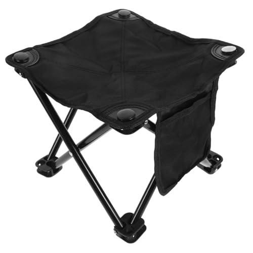 BESTonZON Tragbarer Faltbarer Campinghocker aus Robustem Stahl Leichter Outdoor Klappstuhl mit Ergonomischem Sitz Multifunktional für Angeln Camping und Reisen Einfache Handhabung ohne von BESTonZON