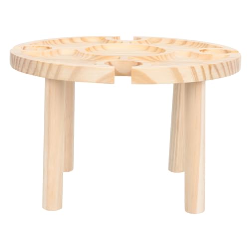 BESTonZON Tragbarer Weintisch mit Stabilem Stand Klappbar für Picknick Camping Balkon und Wohnzimmer Kompakter Outdoor Tisch für Weinliebhaber Einfache Handhabung ohne Aufbau BESTonZON Tragbarer Weintisch mit Stabilem Stand Klappbar für Picknick Camping Balkon und Wohnzimmer Kompakter Outdoor Tisch für Weinliebhaber Einfache Handhabung ohne Aufbau von BESTonZON