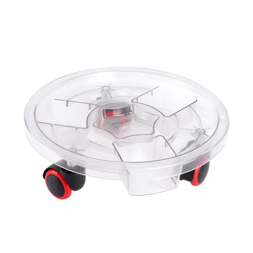 BESTonZON Transparenter Runder Blumentopf untersetzer mit Abnehmbarem Rollenständer aus Strapazierfähigem Resin Bodenschonend Beweglich Innendurchmesser für Zuhause und Garten BESTonZON Transparenter Runder Blumentopf untersetzer mit Abnehmbarem Rollenständer aus Strapazierfähigem Resin Bodenschonend Beweglich Innendurchmesser für Zuhause und Garten von BESTonZON