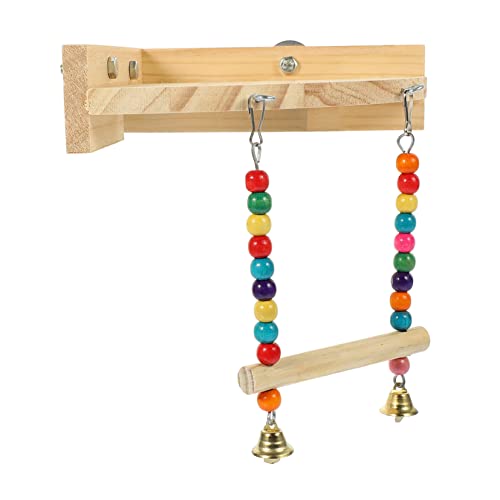 BESTonZON Triangular Parrot Platform Swing Toy Vogelkäfig Zubehör für Papageien und Sittiche Kletterspielzeug Sitzstange Einfache Installation Gesundes für Vögel BESTonZON Triangular Parrot Platform Swing Toy Vogelkäfig Zubehör für Papageien und Sittiche Kletterspielzeug Sitzstange Einfache Installation Gesundes für Vögel von BESTonZON