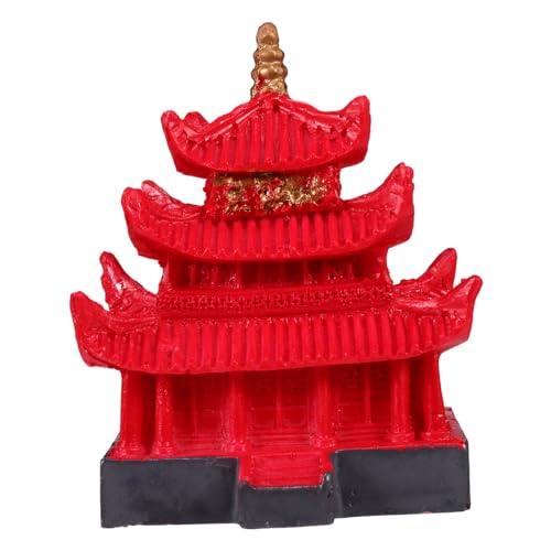 BESTonZON Aquarium Harz Tempel Statue Dekoration Aquarium Pavillon Ornament Höhle Versteck Fisch Tank Dekoration Ornament von BESTonZON