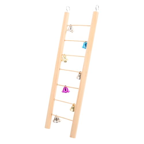 BESTonZON Vogel und Hamsterkletterleiter aus Naturholz Robustes Kletterspielzeug für Papageien Wellensittiche und Kleine Haustiere Einfach zu Befestigen Langlebig und Sicher BESTonZON Vogel und Hamsterkletterleiter aus Naturholz Robustes Kletterspielzeug für Papageien Wellensittiche und Kleine Haustiere Einfach zu Befestigen Langlebig und Sicher von BESTonZON