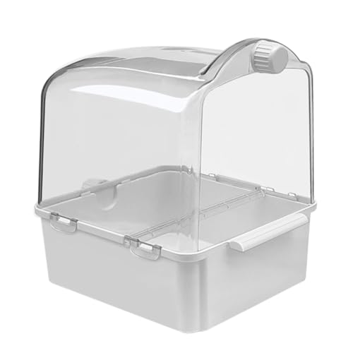 BESTonZON Vogelbadewanne für Wellensittiche und Papageien Leichtes Umweltfreundliches Material Pflegt Federn und Haut Stress Einfach zu Reinigen für Vogelpflege von BESTonZON