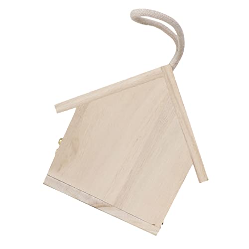 BESTonZON Vogelfutterhäuschen Holz Für Draußen Vogelhäuschen Vogelfutterspender Blaumeisenhaus Nistkasten Garten Balkon Vogelhaus Hängend Vogelfutterbehälter Vogelhaus Für Fenster von BESTonZON