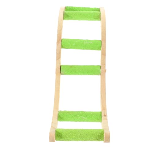 BESTonZON Vogelleiter aus Natürlichem Holz Robust und Glatt Kletterspielzeug für Wellensittiche Papageien und Kleine Vögel mit Krallenpflegefunktion Installieren für Vogelkäfig und von BESTonZON