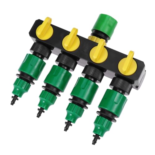 BESTonZON Wege Wasserverteiler Kunststoff Gartenschlauch Adapter Verteilerhahn für Gartenbewässerung Langlebig Rostfrei Individuell Regelbar BESTonZON Wege Wasserverteiler Kunststoff Gartenschlauch Adapter Verteilerhahn für Gartenbewässerung Langlebig Rostfrei Individuell Regelbar von BESTonZON
